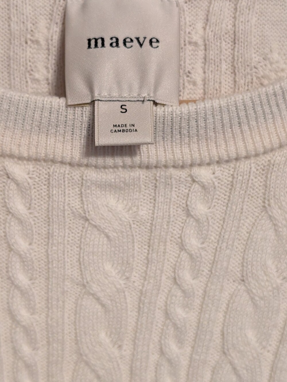 Maeve By Anthropologie Cream Horse Sweater *Small *NWT * Gorgeous - Picture 3 of 4